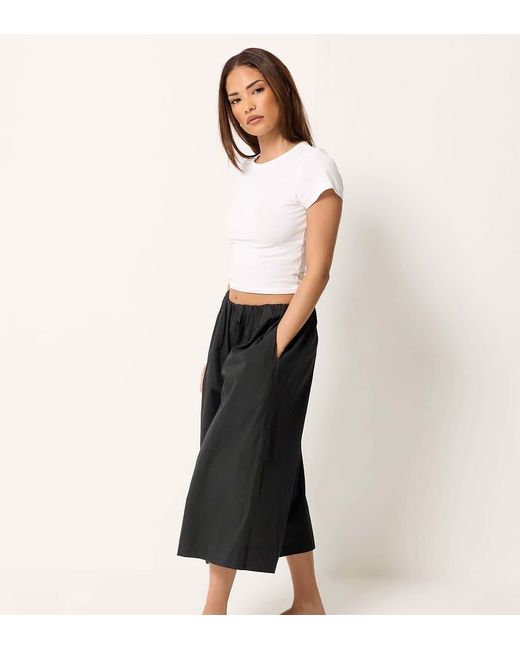 PixieGirl White Petite Poplin Culottes