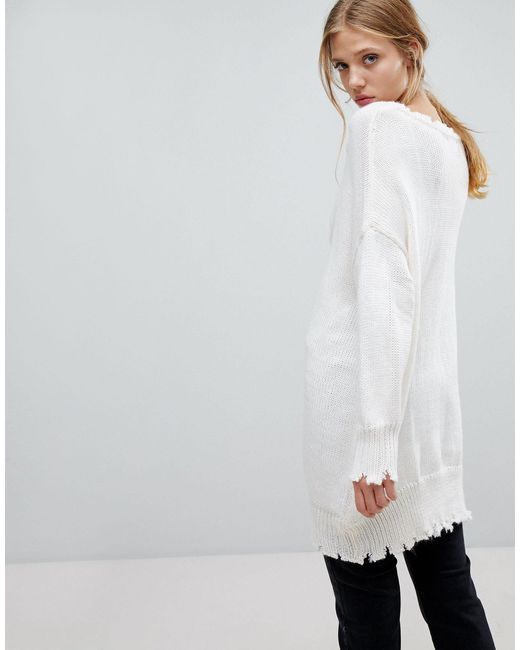 bershka oversized crew neck jumper