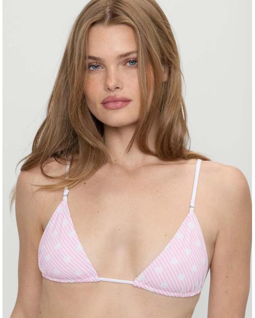 Frankie's Bikinis Multicolor Elena Reversible Bikini Top