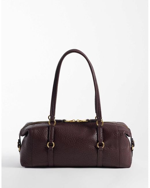 Mango Purple Shoulder Bowling Bag