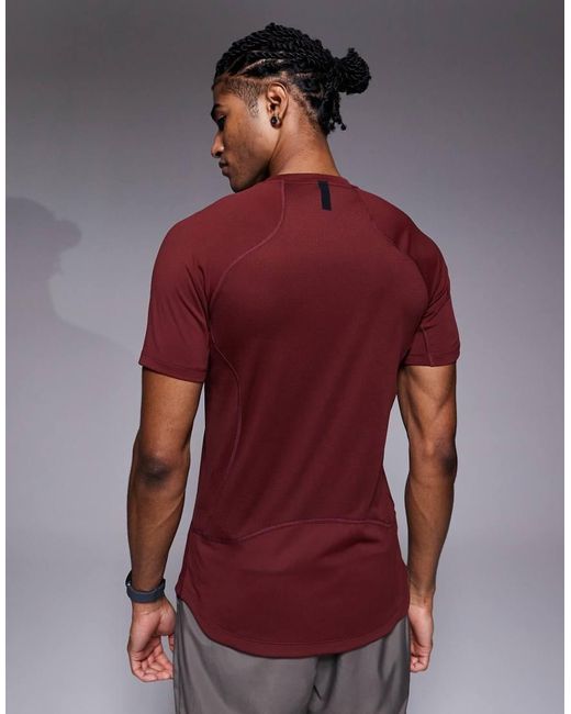 Nike Red Pro Dri-Fit Muscle Fit T-Shirt for men