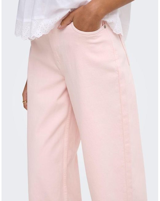 Vaqueros De Corte Ancho Jdy de color Pink