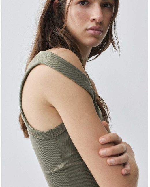 Pull&Bear Green – basic-tanktop