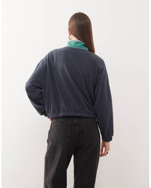 Quiksilver Blue Kedai Full Zip Polar Fleece