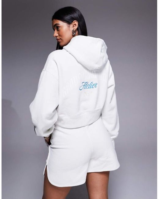 Good For Nothing Gray Embroidered Relaxed Fit Zip Through Hoodie