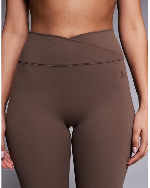 MONTIREX Gray Powder Studio Wrap leggings