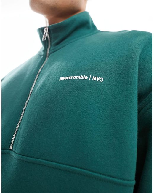 Abercrombie & Fitch – hochwertiges sweatshirt in Green für Herren