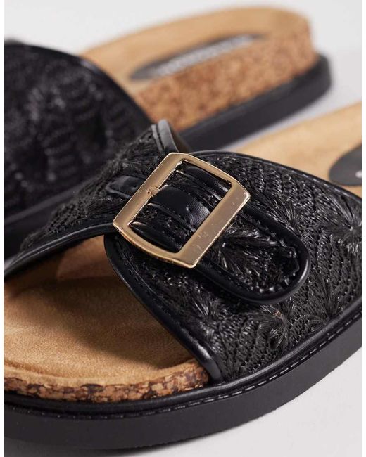Glamorous Brown Flat Woven Sandals