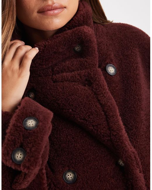 ASOS Red Borg Cropped Trench Coat