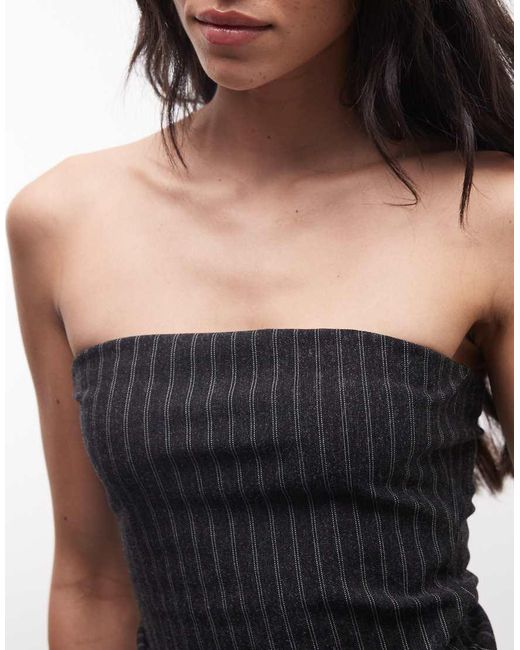 Weekday Black Bandeau Top