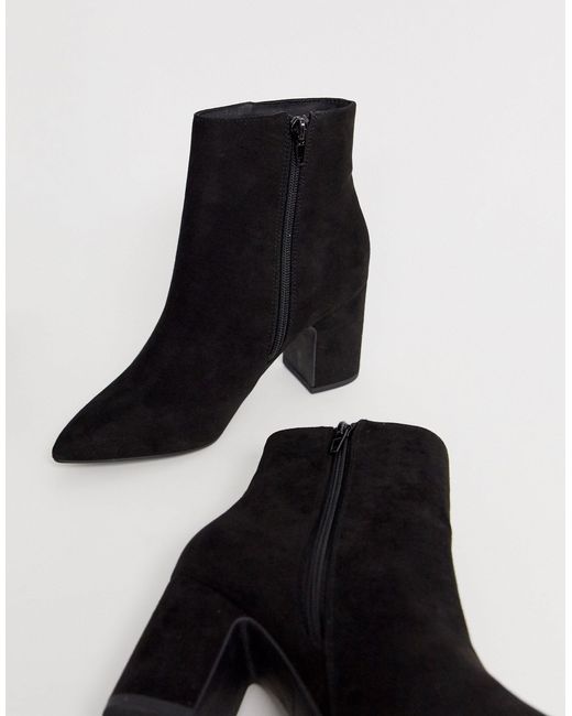 new look black pointed boots