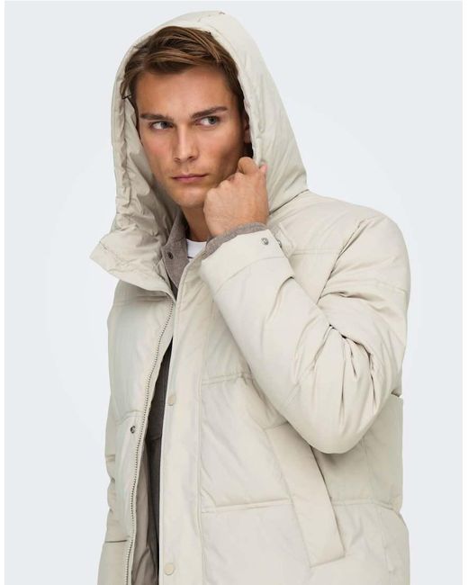 Only & Sons White Coat for men