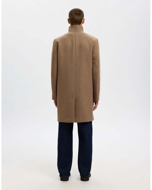 Cappotto di SELECTED in Natural da Uomo
