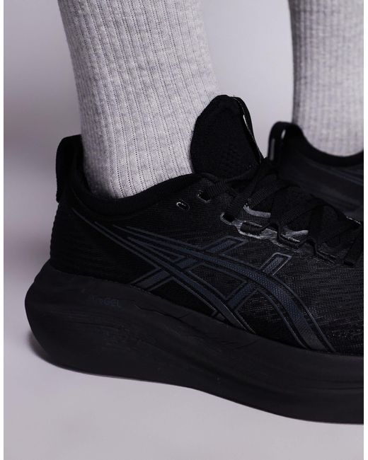 Asics – gel-nimbus 27 – laufschuhe in Black für Herren