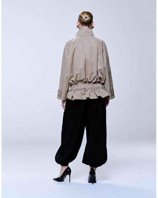 Jdy White Mid Waist Balloon Trousers