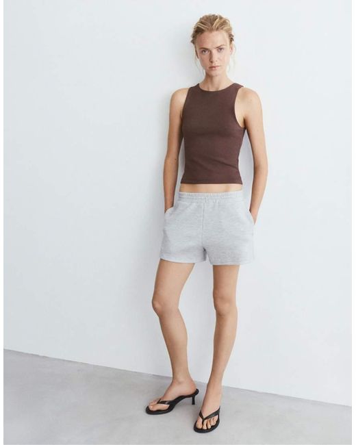 Pull&Bear Brown Tank Top With Modal