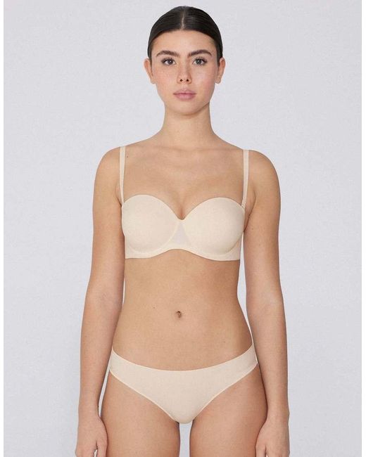 Tezenis White Full Coverage Padded Bandeau Bra