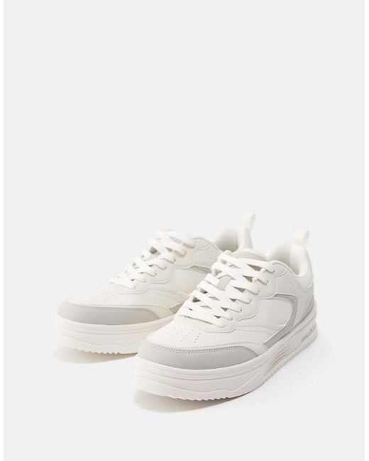 Pull&Bear – stwd – sneaker in White für Herren
