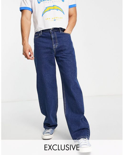 Collusion X014 Extreme 90s baggy Jeans in Blue for Men | Lyst Canada