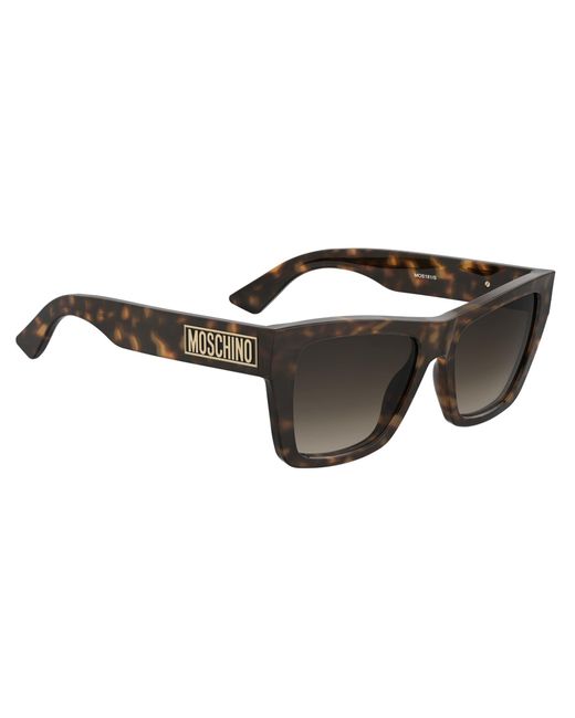 Moschino Brown Moschino – eckige sonnenbrille
