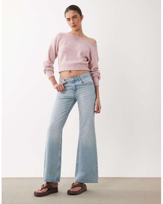 Cotton On Pink Luxe Off Shoulder Knit Top