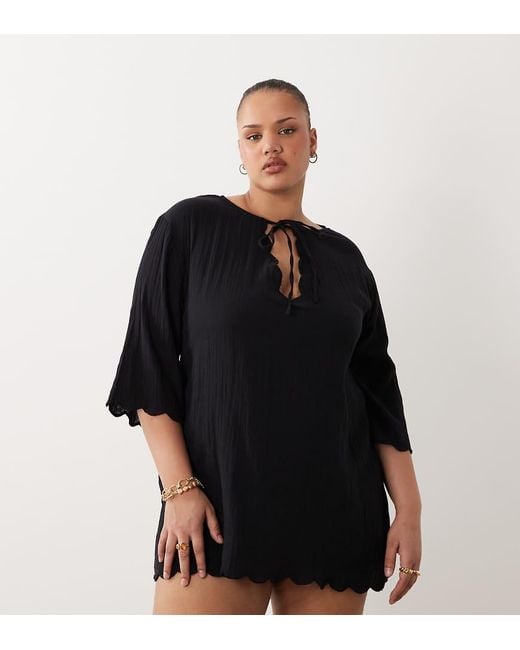 Esmee Curve Black Esmée Curve Mini Dress Beach Cover Up