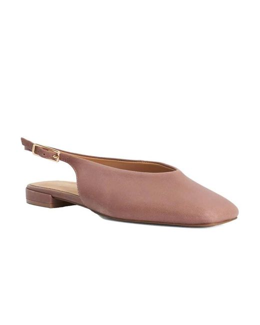 Dune Pink Heartbeat Ballet Pumps