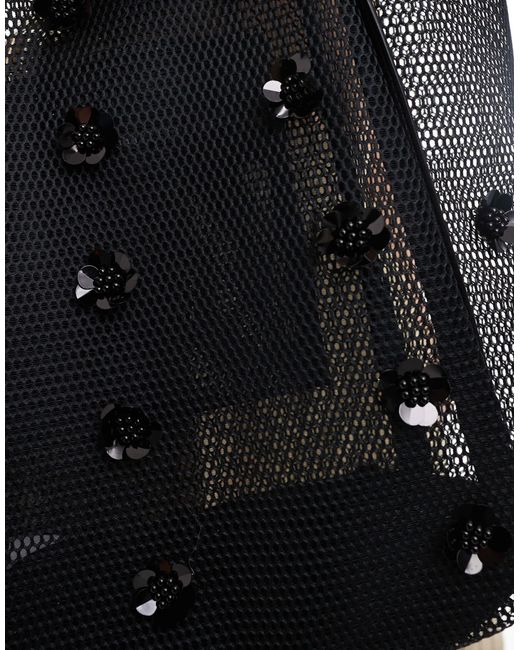 Stradivarius Black Embellished Large Mesh Shopper Bag