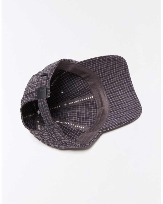 Bershka Green Technical Check Cap