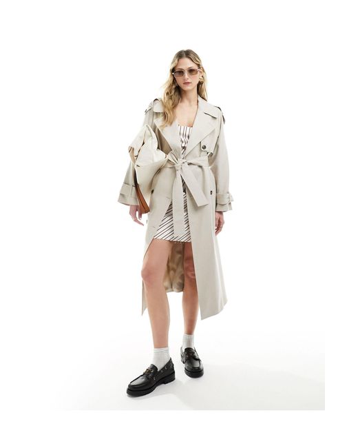Trench di ASOS in White