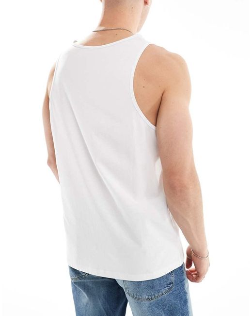 ASOS White Essential 5 Pack Vests for men