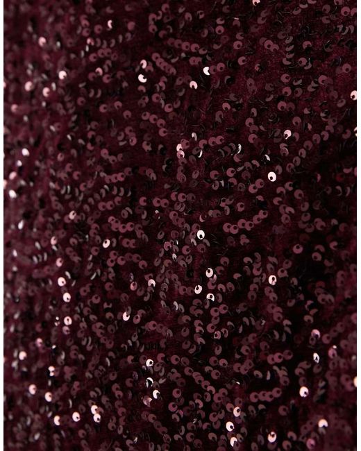Vero Moda Purple Cami Strap Sequin Mini Dress