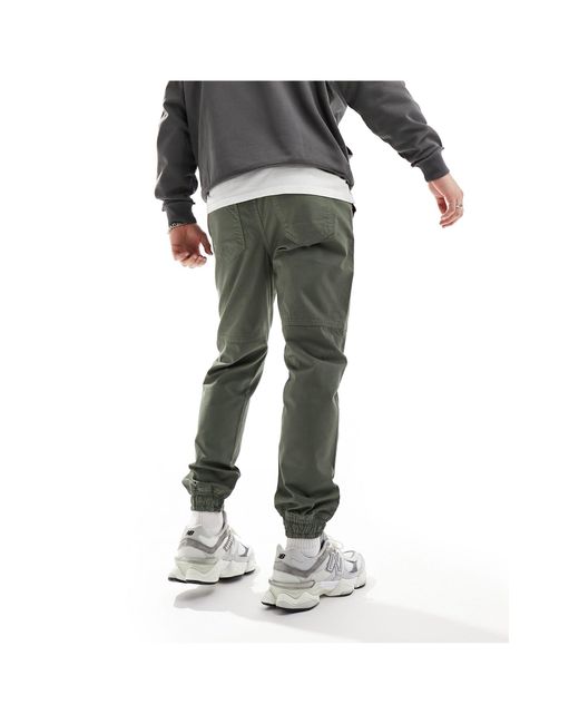 Another Influence Black Front Pocket Cargo Trousers for men