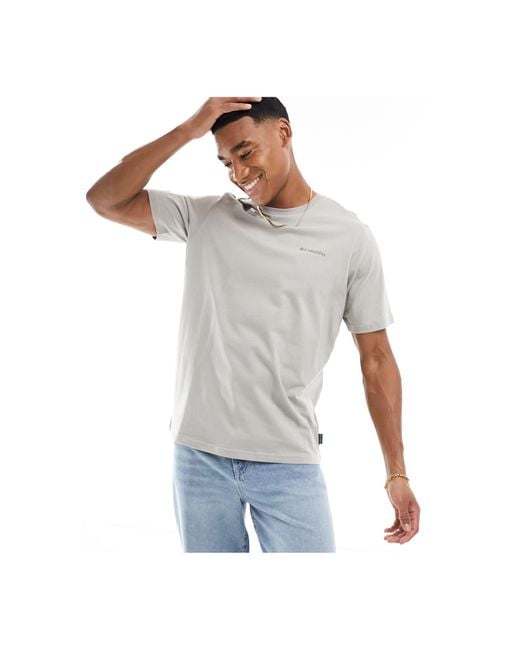 Explorers canyon - t-shirt imprimé au dos Columbia pour homme en coloris White