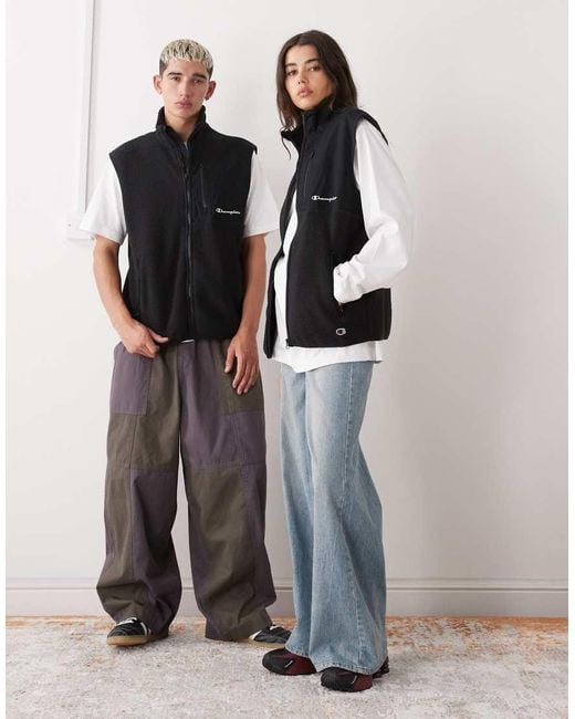 Champion Black Unisex Padded Vest