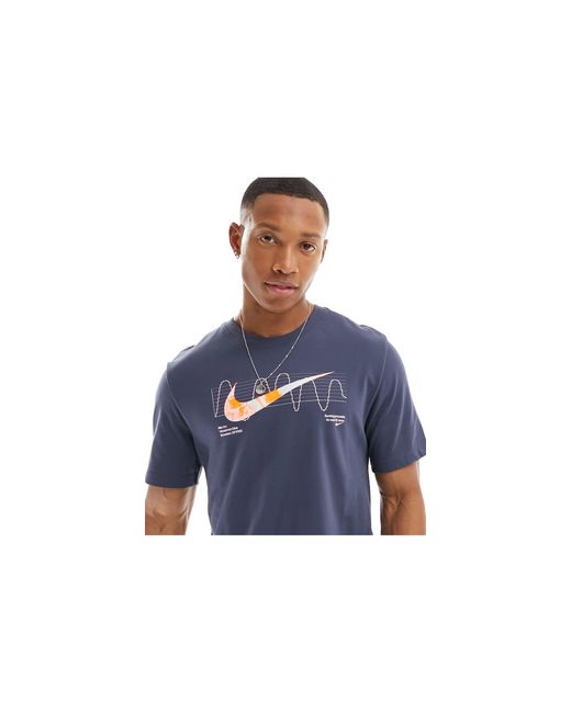 Iykyk - t-shirt en tissu dri-fit à logo - foncé Nike pour homme en coloris Blue