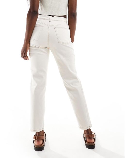 Mango White Mom Jeans