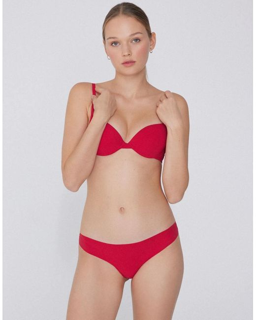 Tezenis Red Laser Cut Brazilian Briefs