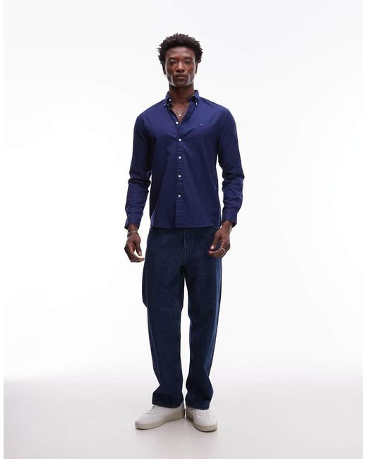 Tommy Hilfiger Blue Flannel Shirt for men