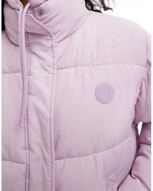 HUGO Purple Falena Puffer Jacket