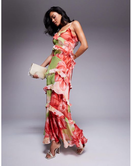 Forever New Red – geblümtes maxikleid