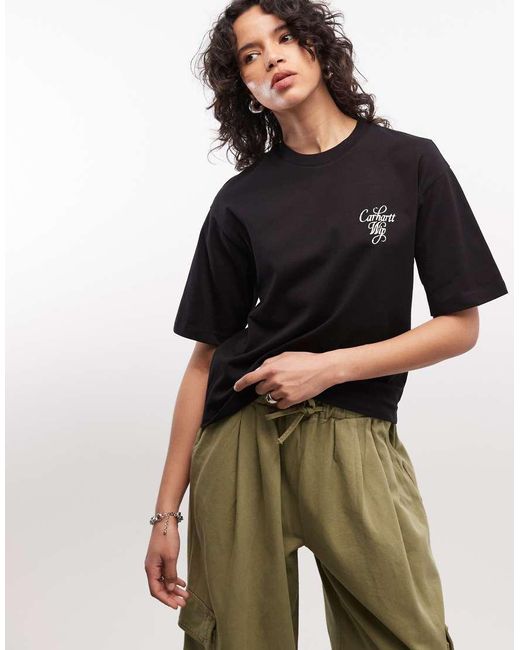 Carhartt Black Vestige T-shirt With Back Print