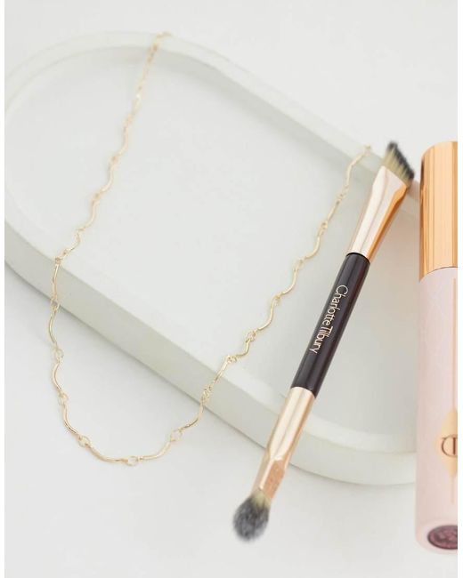 ASOS White Dainty Necklace With Wavy Chain