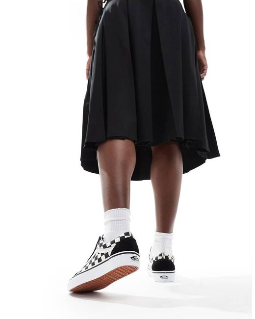 Vans Black Old Skool Checkerboard Trainers
