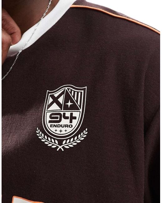 Camiseta Deportiva Marrón Extragrande De Cotton On Cotton On de hombre de color Brown