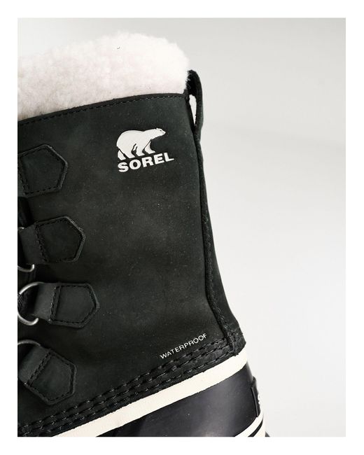Sorel Black Caribou Waterproof Boots