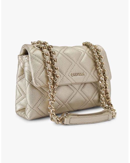 Carvela Kurt Geiger White Rosa Chain Shoulder Bag