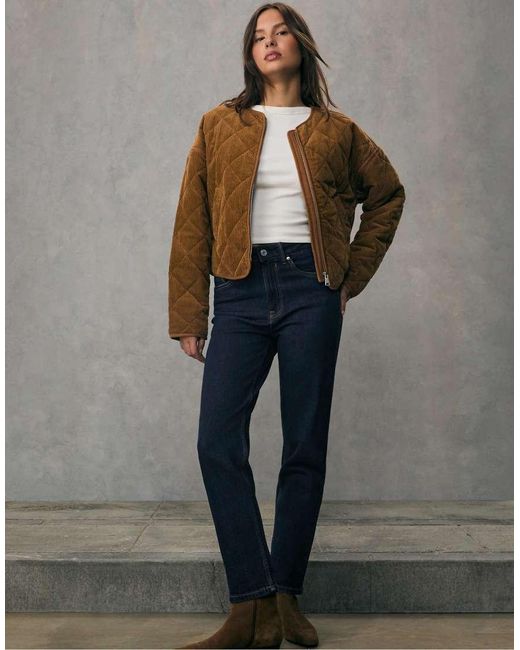 Stradivarius Blue D10 Slim Fit Mom Jeans