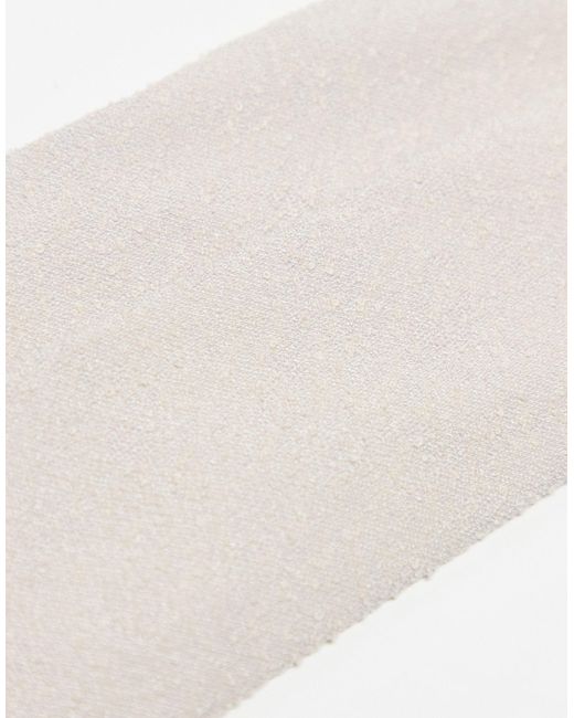 Cravatta testurizzata color pietra di ASOS in White da Uomo