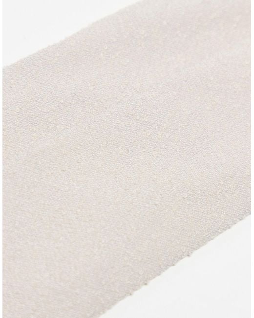 Corbata color texturizada ASOS de hombre de color White
